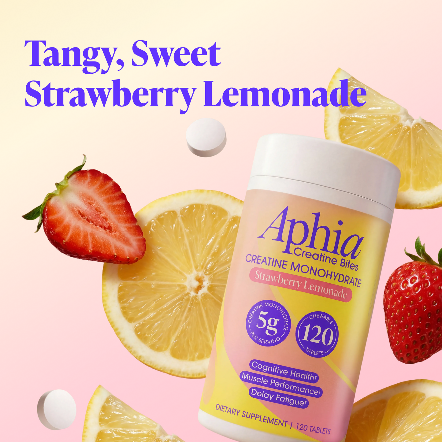 Aphia - Premium Creatine Monohydrate Chews for Women -Strawberry Lemonade