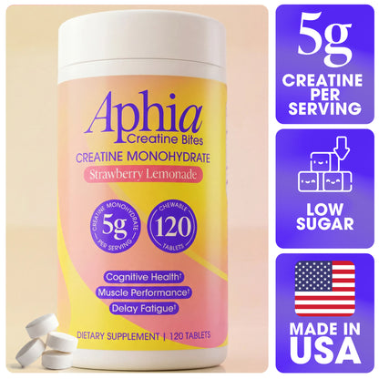 Aphia - Premium Creatine Monohydrate Chews for Women -Strawberry Lemonade